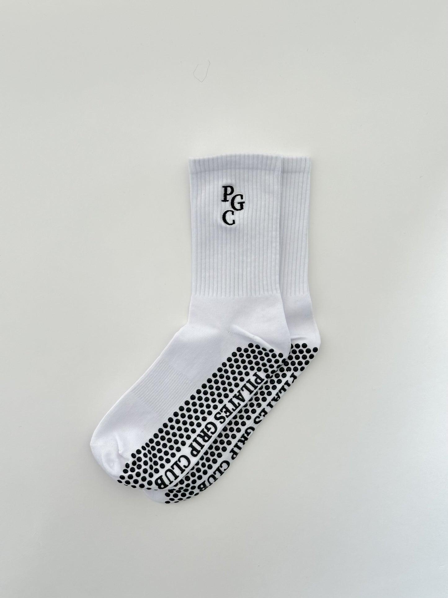 Pilates Grip Sock — White