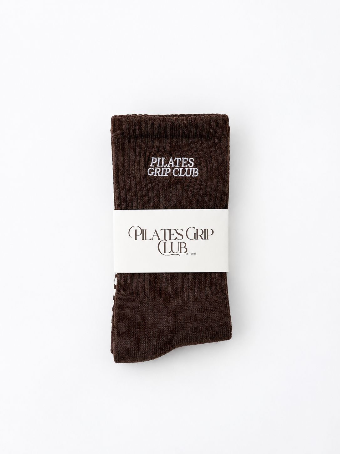 Pilates Grip Sock - Espresso