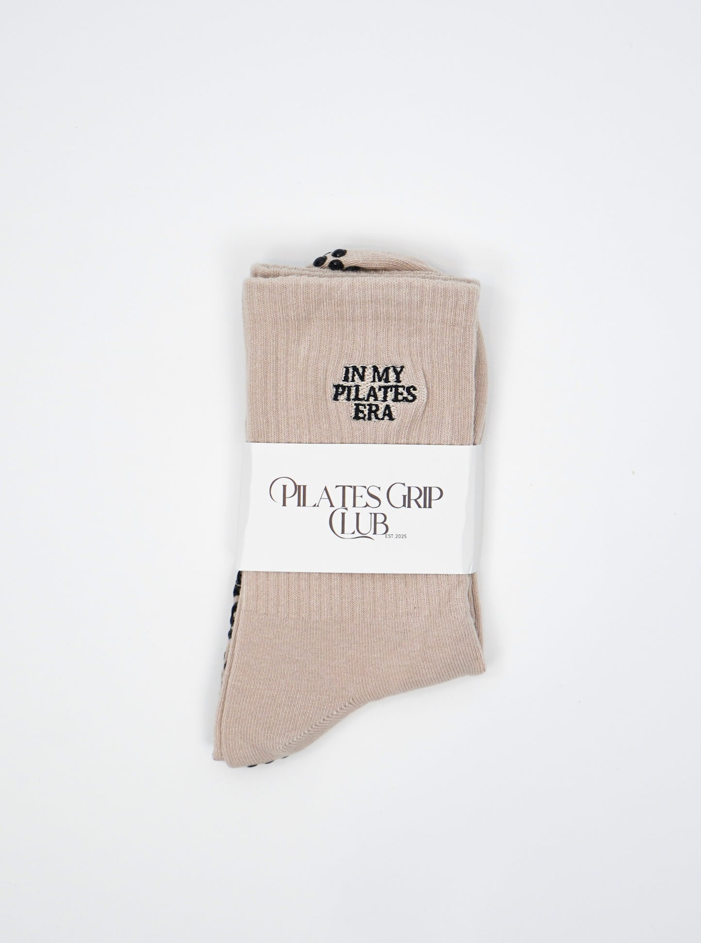 Pilates Grip Sock — Beige