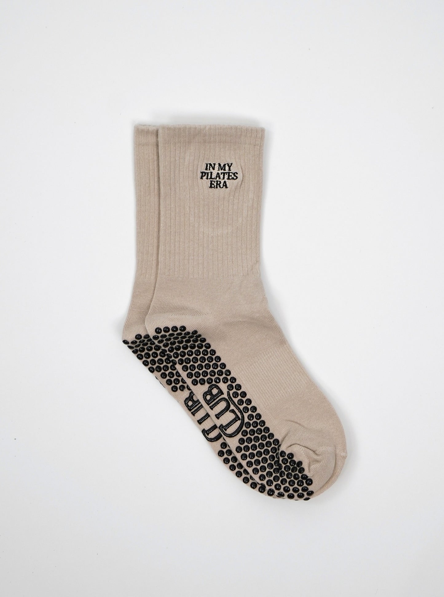 Pilates Grip Sock — Beige
