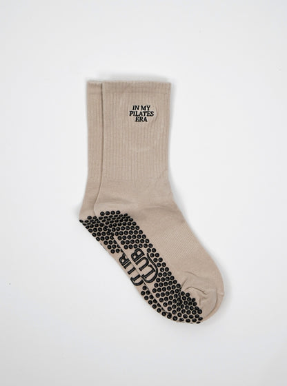 Pilates Grip Sock — Beige