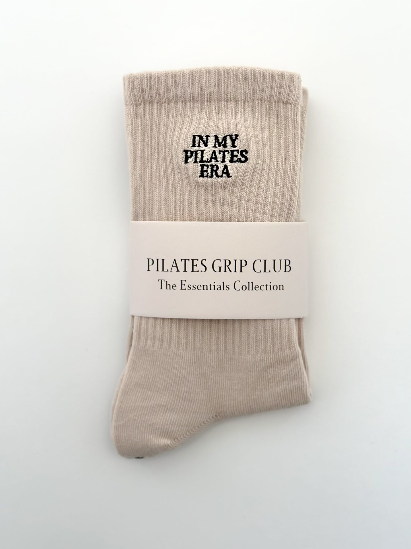 Pilates Grip Sock — Beige