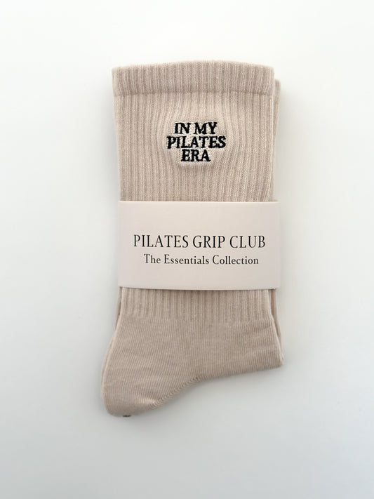 Pilates Grip Sock — Beige