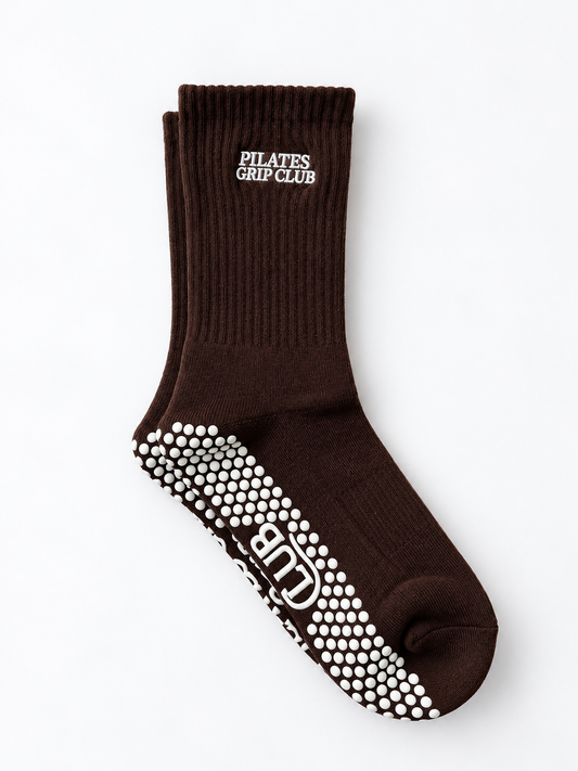 Pilates Grip Sock - Espresso