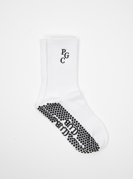 Pilates Grip Sock — White