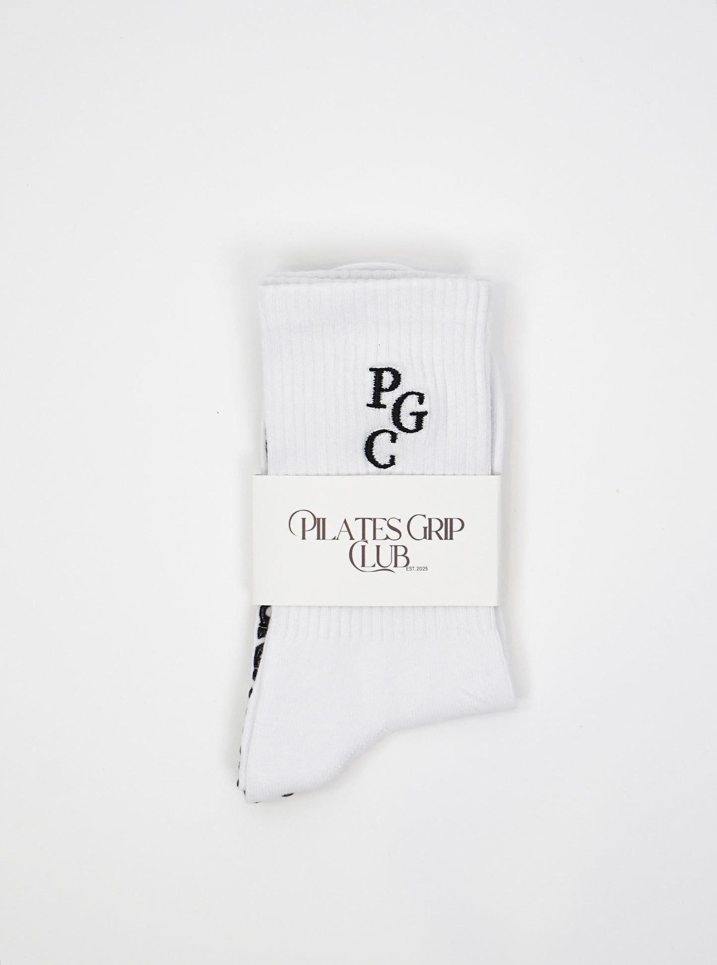 Pilates Grip Sock — White